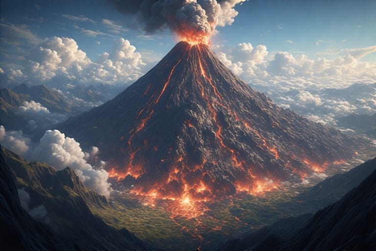 Mount Fuji Eruption, Japan | 1707-12-16