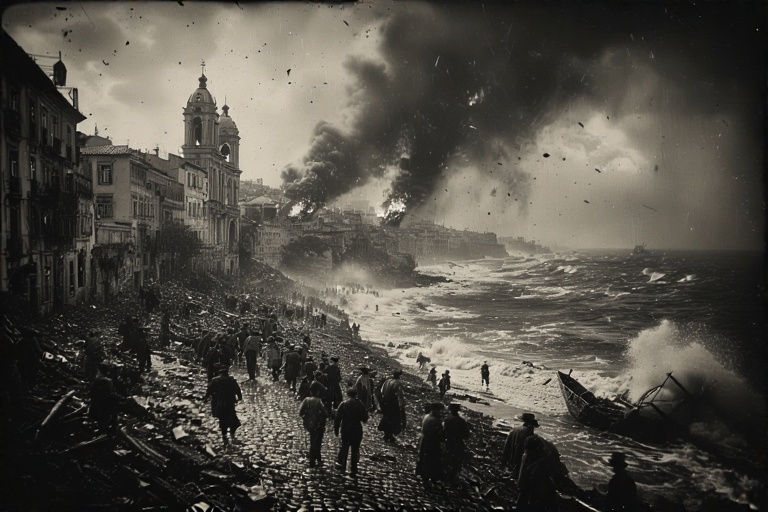 Lisbon Tsunami, Portugal | 01-11-1755