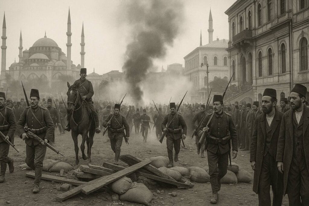 31 March Incident Suppressed, Constantinople, Ottoman Empire | 1909-04
