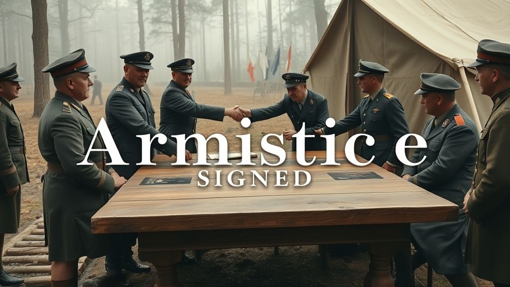 Armistice of Compiègne Signed, Compiègne, France | 1918-11-11