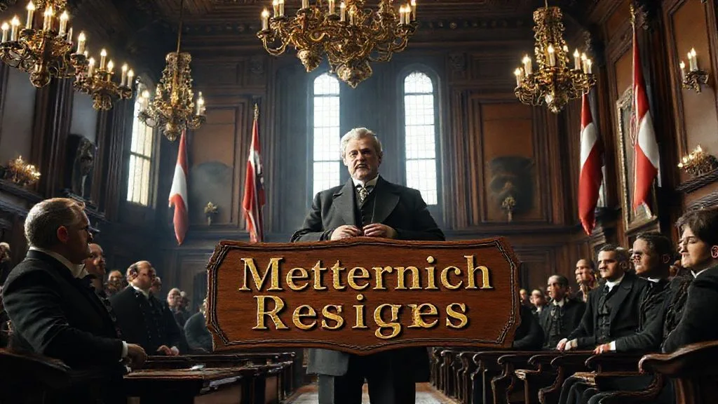 Austrian Chancellor Metternich Resigns, Vienna, Austrian Empire | 1848-03-13
