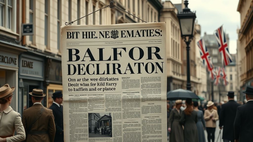 Balfour Declaration Issued, London, United Kingdom | 1917-11-02