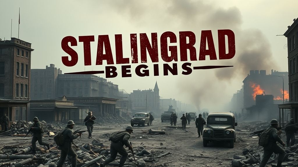 Battle of Stalingrad Begins, Stalingrad (Volgograd), USSR | 1942-08-23