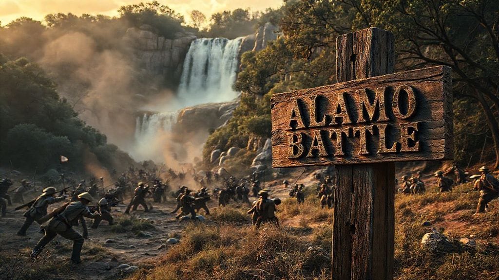 Battle of the Alamo Falls, San Antonio, Texas | 1836-03-06
