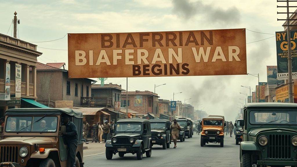 Biafran War Begins, Enugu, Nigeria | 1967-07-06