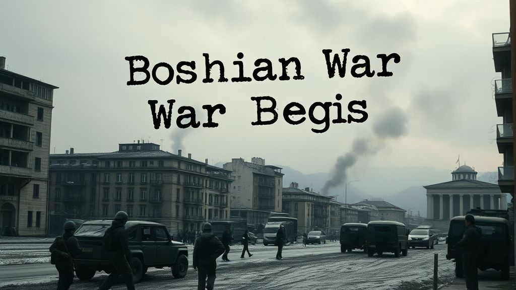 Bosnian War Begins, Sarajevo, Bosnia and Herzegovina | 1992-04-06