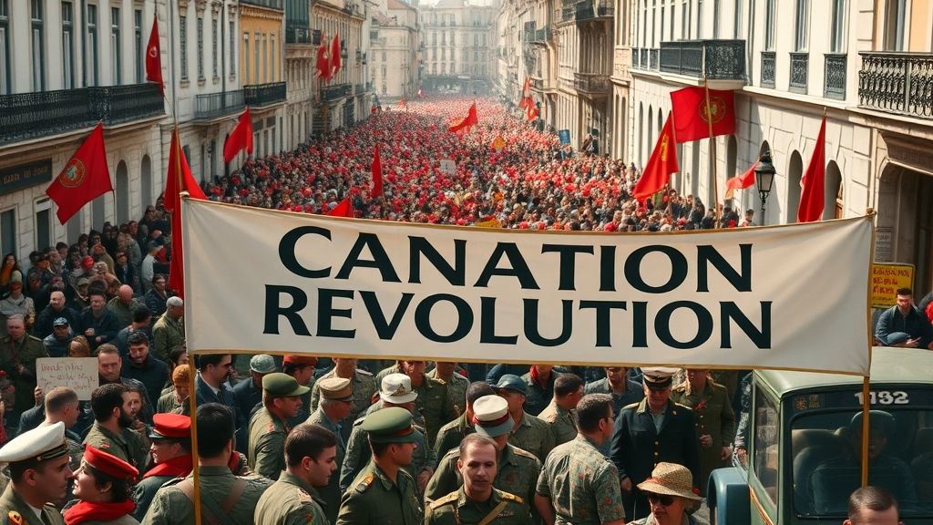 Carnation Revolution Topples Estado Novo, Lisbon, Portugal | 1974-04-25