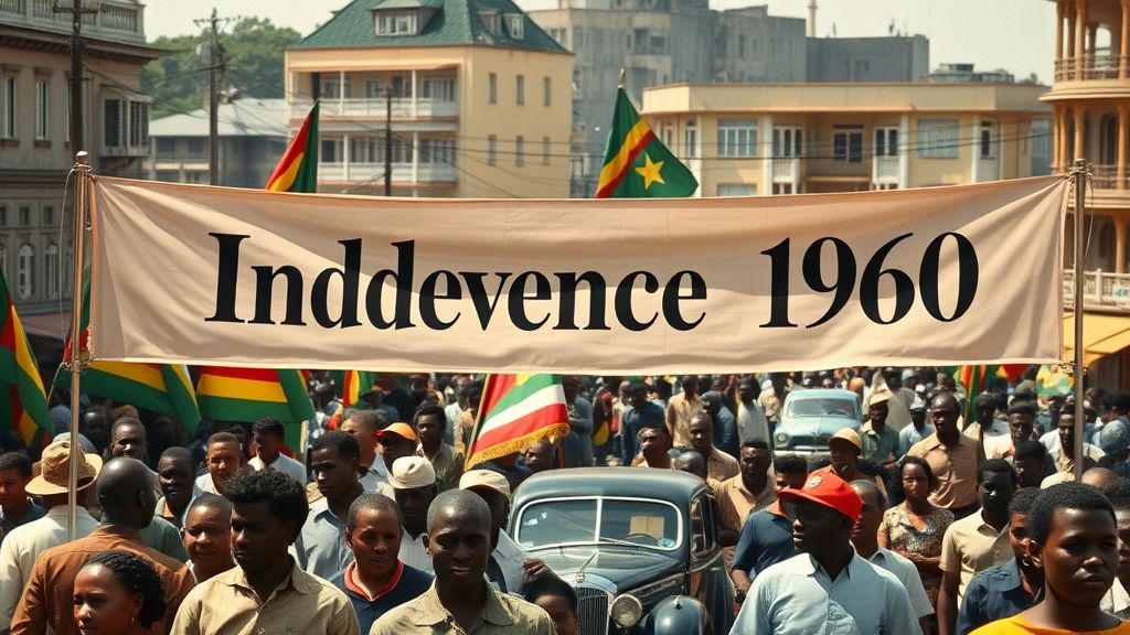 Congo (Léopoldville) Independence, Léopoldville (Kinshasa), Congo | 1960-06-30