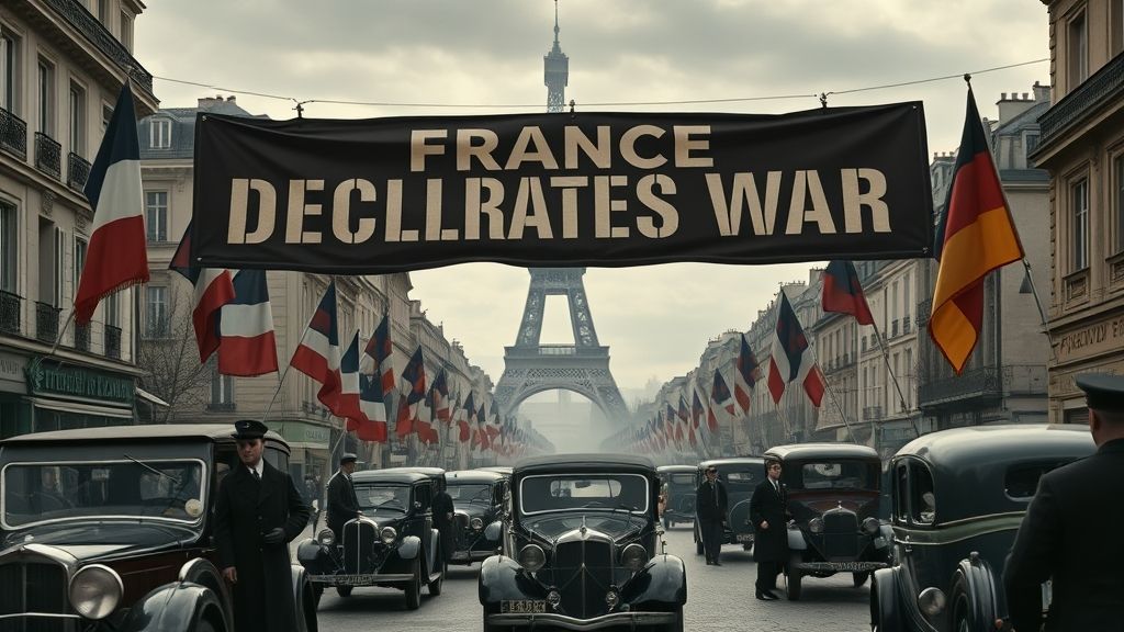 France Declares War on Germany, Paris, France | 1939-09-03