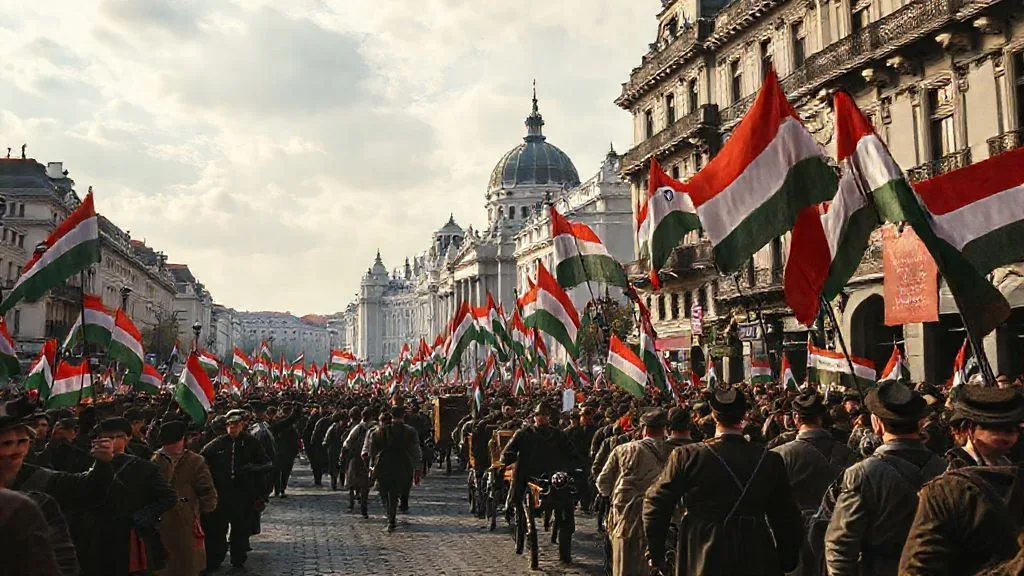 Hungarian Revolution Proclaimed, Pest (Budapest), Hungary | 1848-03-15 2 Hungarian Revolution Proclaimed, Pest (Budapest), Hungary | 1848-03-15