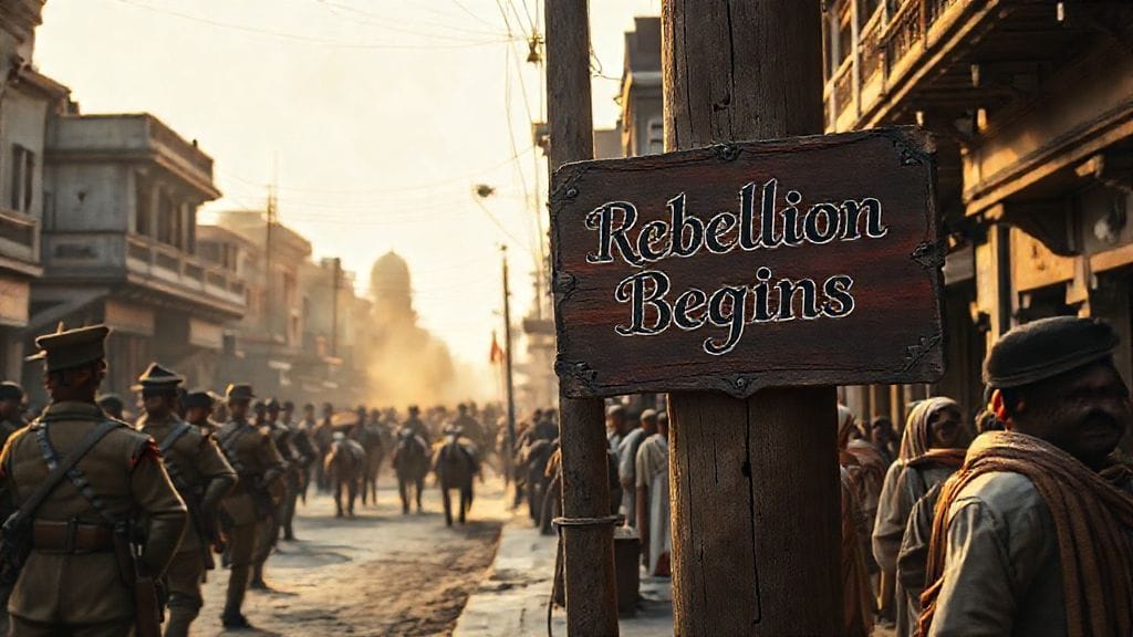 Indian Rebellion Erupts, Meerut, India | 1857-05-10