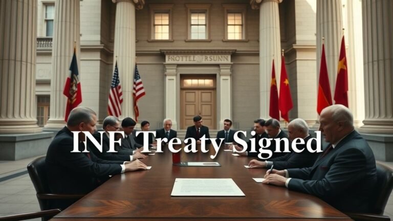INF Treaty Signed 1987 : tournant majeur