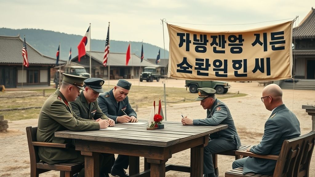 Korean Armistice Signed, Panmunjom, Korea | 1953-07-27