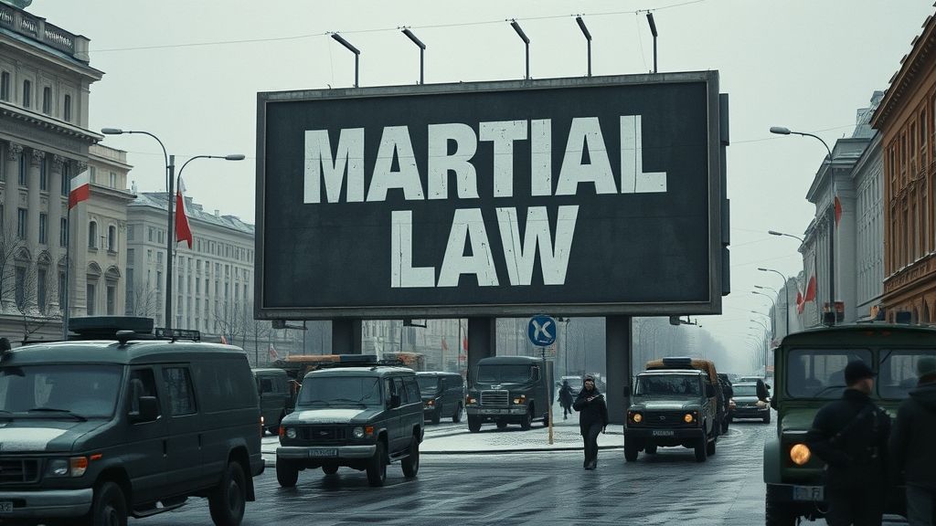 Martial Law Declared in Poland, Warsaw, Poland | 1981-12-13