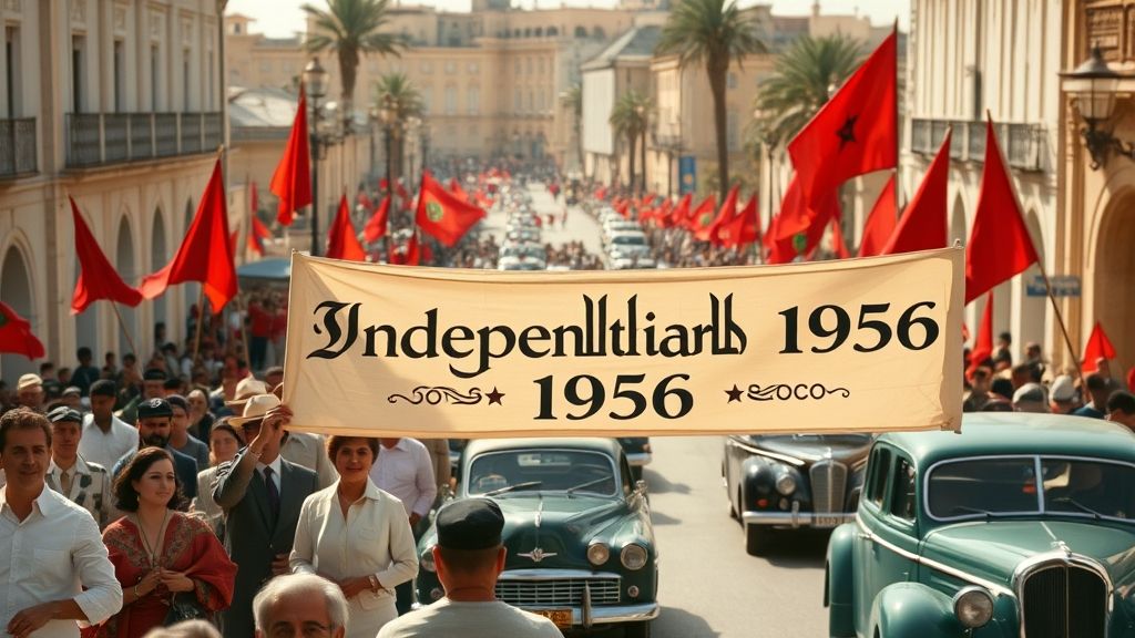 Morocco Gains Independence, Rabat, Morocco | 1956-03-02