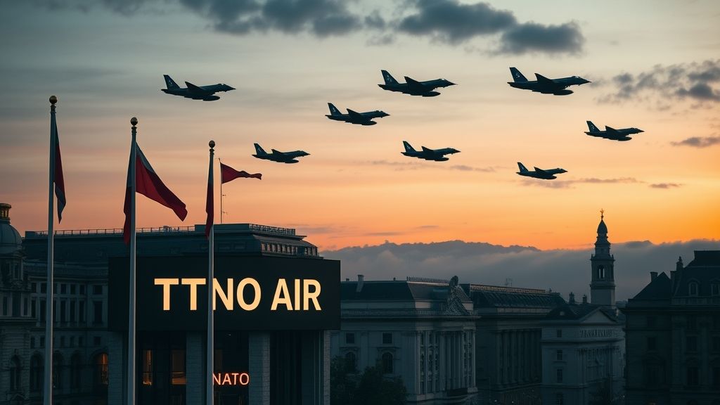 NATO Air Campaign Against Yugoslavia Begins, Brussels, Belgium | 1999-03-24