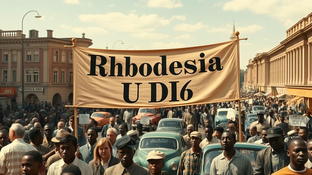 Rhodesia Unilateral Declaration of Independence, Salisbury (Harare), Rhodesia | 1965-11-11