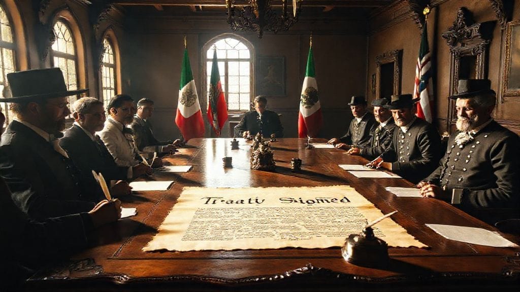 Treaty of Guadalupe Hidalgo Signed, Guadalupe Hidalgo, Mexico | 1848-02-02