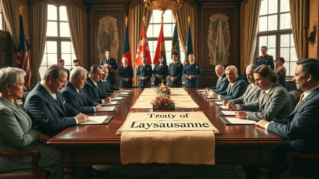 Treaty of Lausanne Signed, Lausanne, Switzerland | 1923-07-24