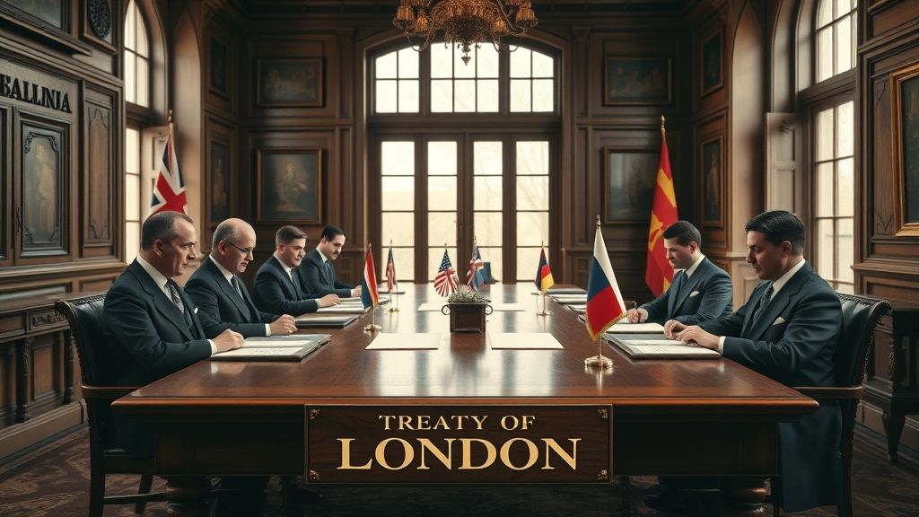 Treaty of London Ends First Balkan War, London, United Kingdom | 1913-05-30