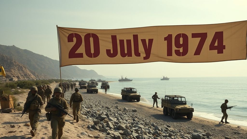 Turkish Forces Land on Cyprus, Kyrenia, Cyprus | 1974-07-20