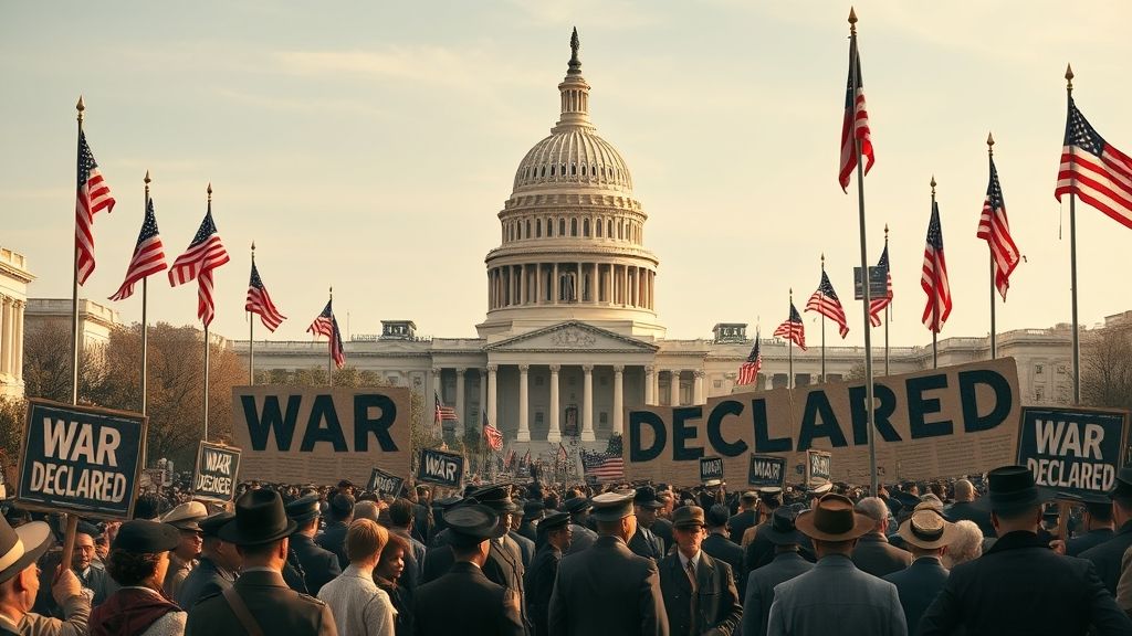 United States Declares War on Germany, Washington, D.C., USA | 1917-04-06