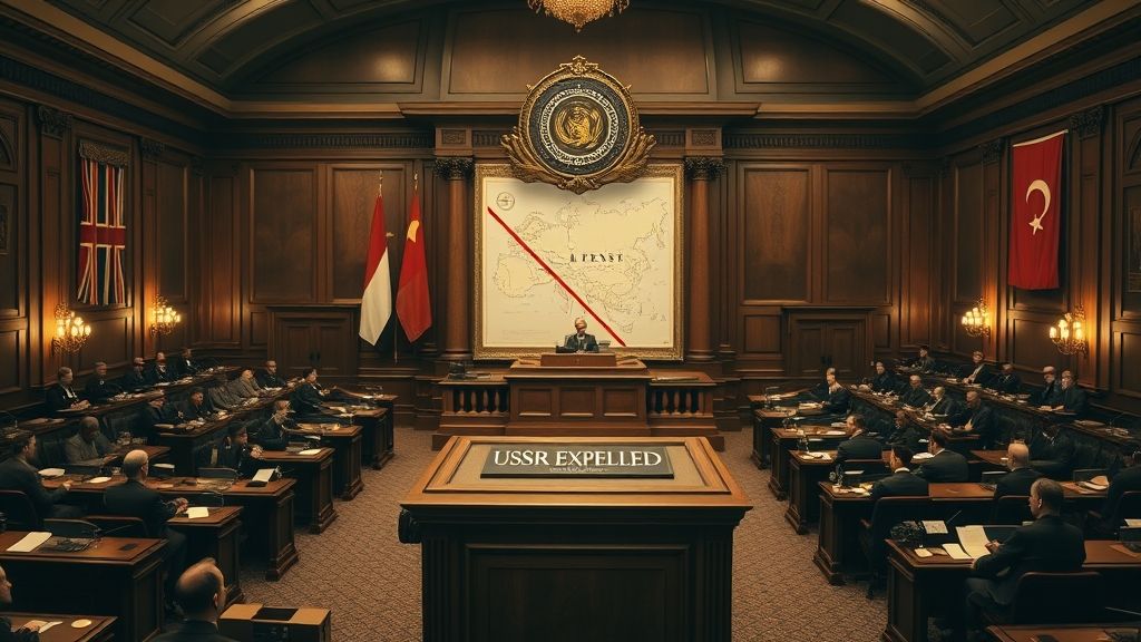 USSR Expelled from League of Nations, Geneva, Switzerland | 1939-12-14