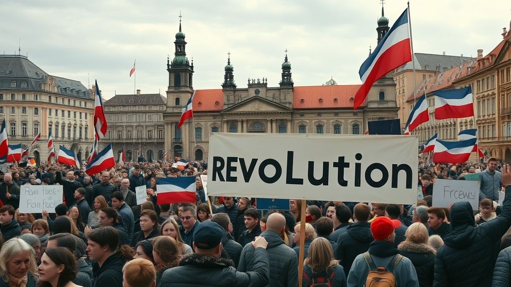 Velvet Revolution Begins, Prague, Czechoslovakia | 1989-11-17