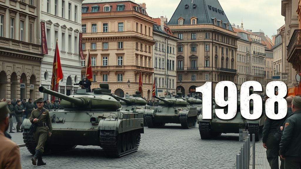 Warsaw Pact Troops Enter Czechoslovakia, Prague, Czechoslovakia | 1968-08-21