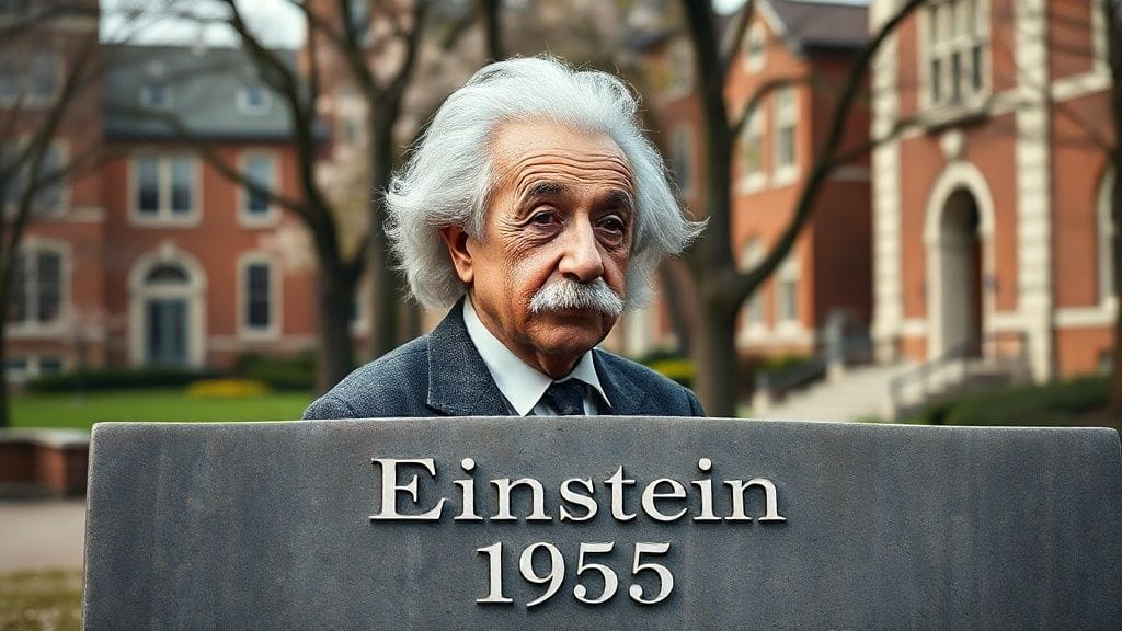Albert Einstein — Death, Princeton, USA | 1955-04-18