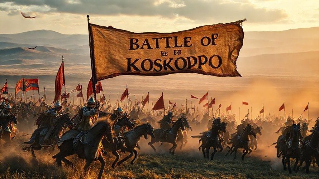 Battle of Kosovo Polje: Ottomans vs. Serbs, Kosovo Field, Balkans | 1389-06-28