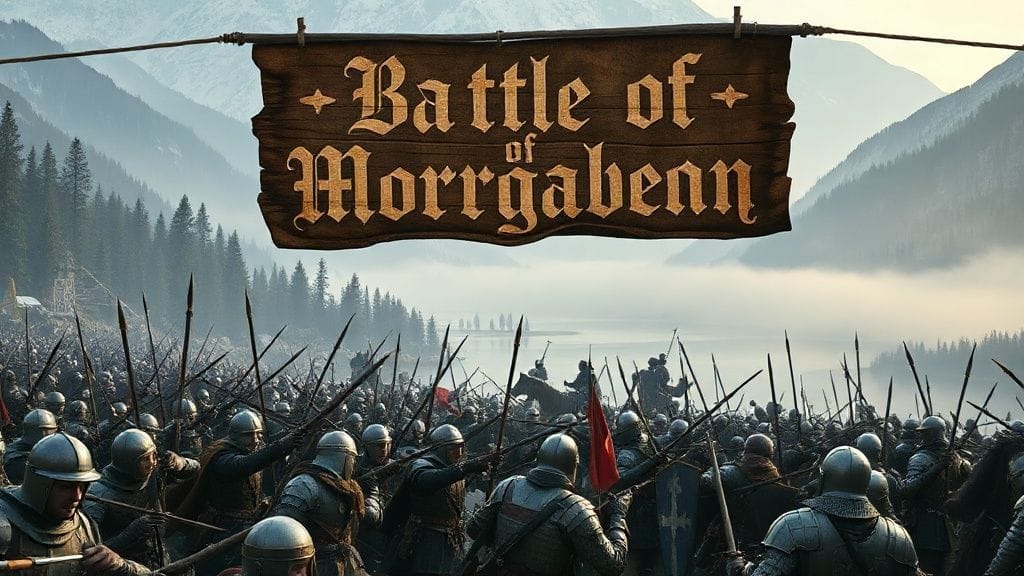 Battle of Morgarten: Swiss Defeat Habsburgs, Morgarten, Switzerland | 1315-11-15