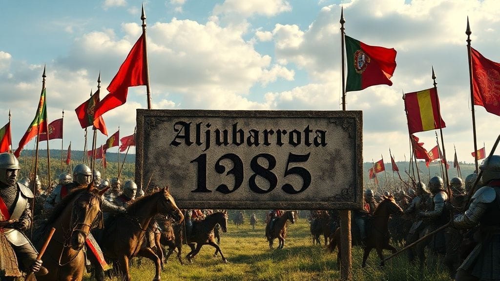 Castilian–Portuguese Conflicts Settle at Aljubarrota, Aljubarrota, Portugal | 1385-08-14