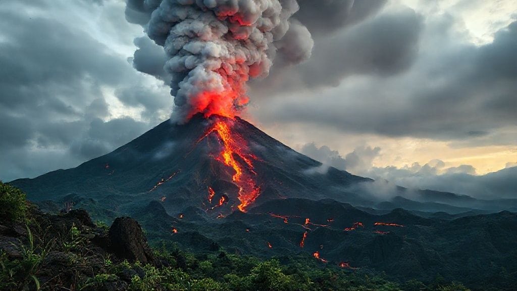 Cerro Azul Eruption, Galápagos, Ecuador | 1943