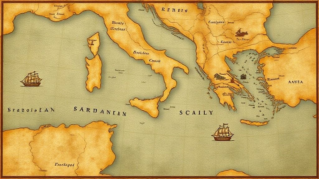 Crown of Aragon Mediterranean Expansion, Sardinia–Sicily, Western Med | 1320s–1380s