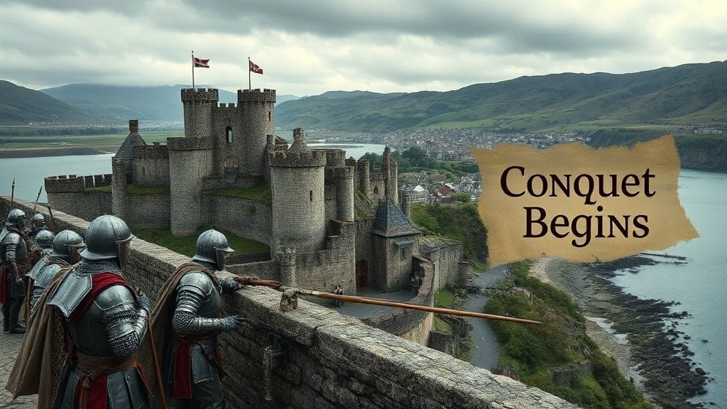 English Conquest of Wales Begins in Earnest, Conwy–Caernarfon, Wales | 1277–1283