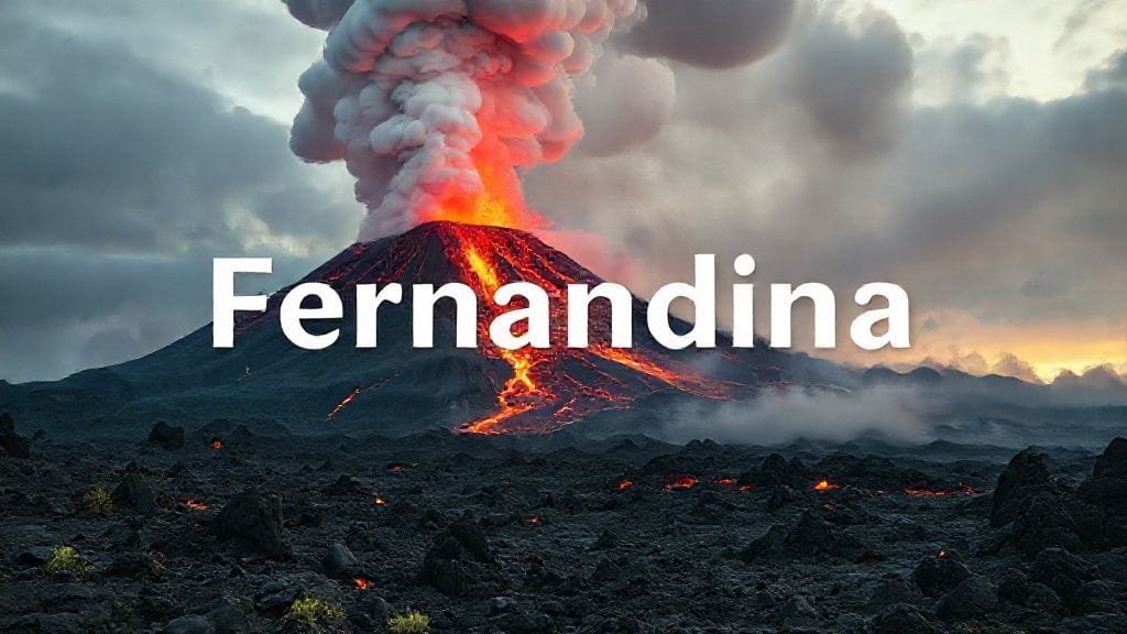 Fernandina Eruption, Galápagos, Ecuador | 1968