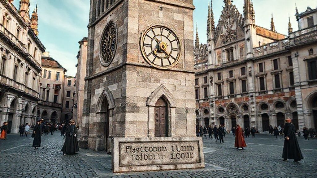 First Mechanical Clock Tower, Milan, Italy | 1335