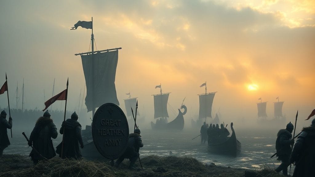 Great Heathen Army Lands in England, East Anglia, England | 865