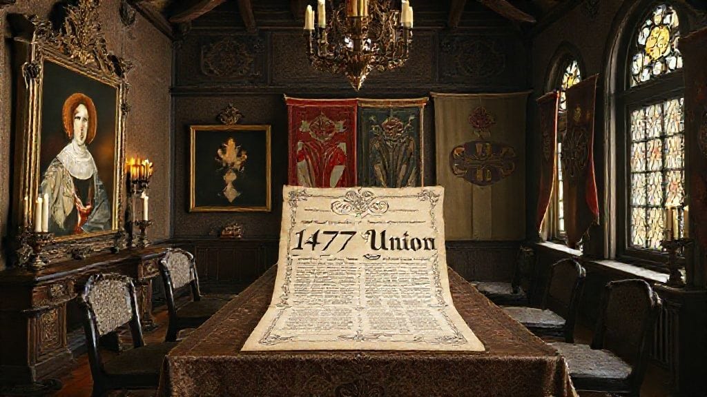 Habsburg–Burgundy Settlement via Mary–Maximilian Marriage, Ghent–Vienna | 1477