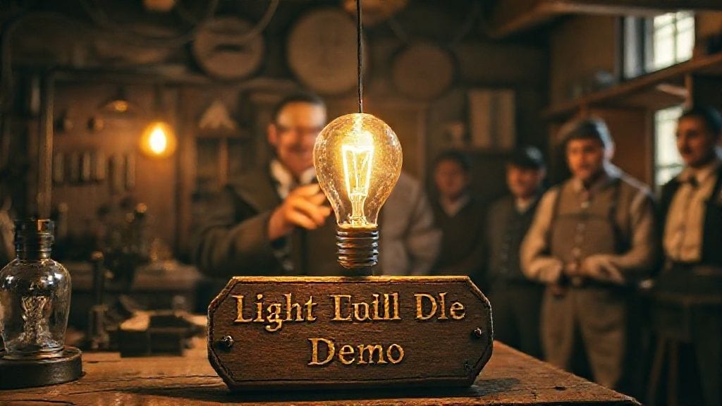 Practical Light Bulb Demonstrated, Menlo Park, USA | 1879-12-31