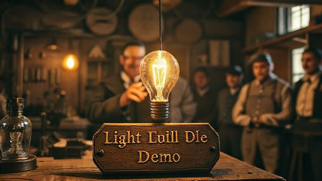 Practical Light Bulb Demonstrated, Menlo Park, USA | 1879-12-31