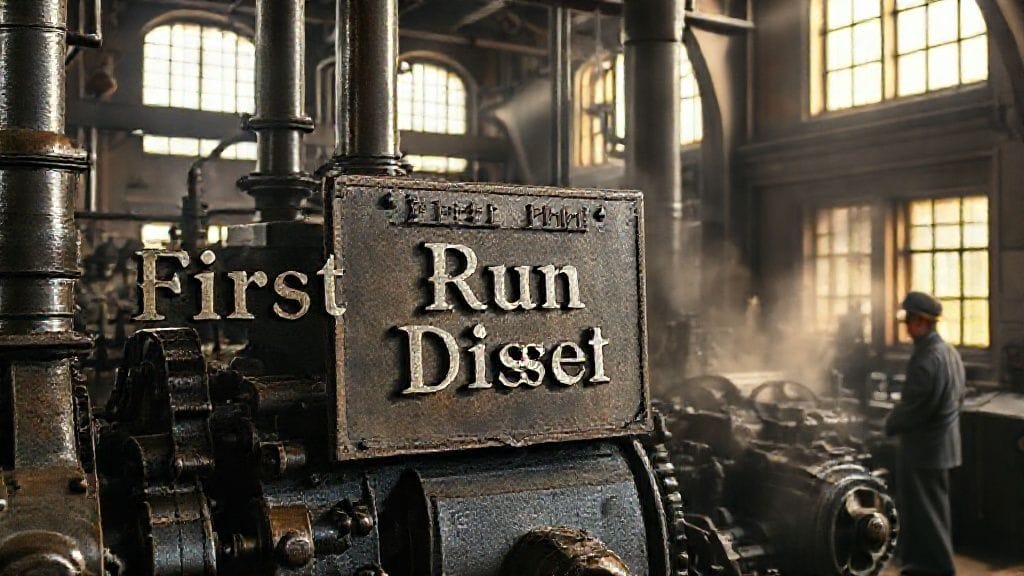 Diesel Engine First Run, Augsburg, Germany | 1897-08-10