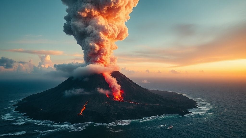 Kadovar Eruption, East Sepik, Papua New Guinea | 2018-01