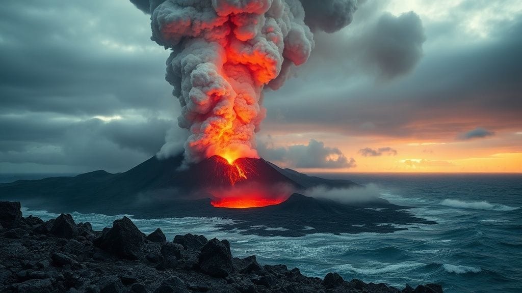 Kasatochi Eruption, Aleutians, Alaska, USA | 2008
