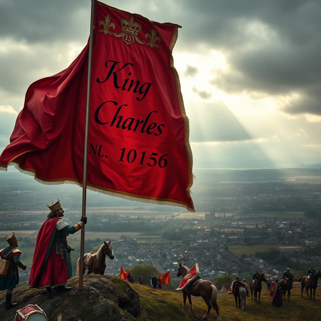 King Charles I raises standard, Nottingham, England | 1642-08-22