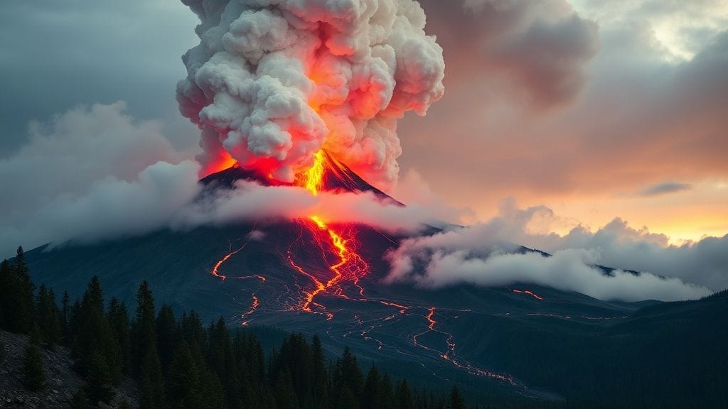 Ksudach Eruption, Kamchatka, Russia | 1907