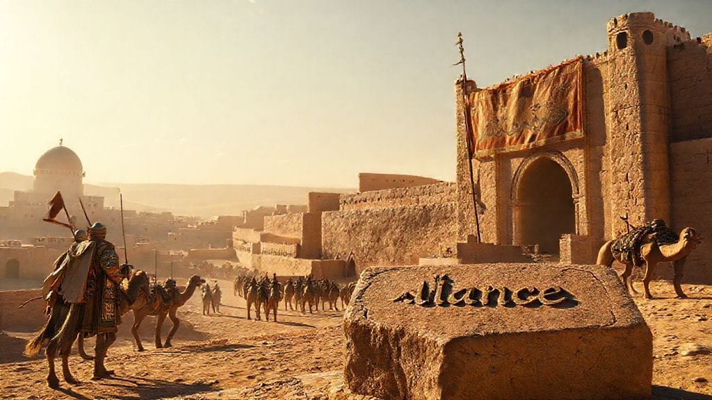 Lakhmid–Sassanian Alliance Tightened, al-Hira, Mesopotamia | 6th c.