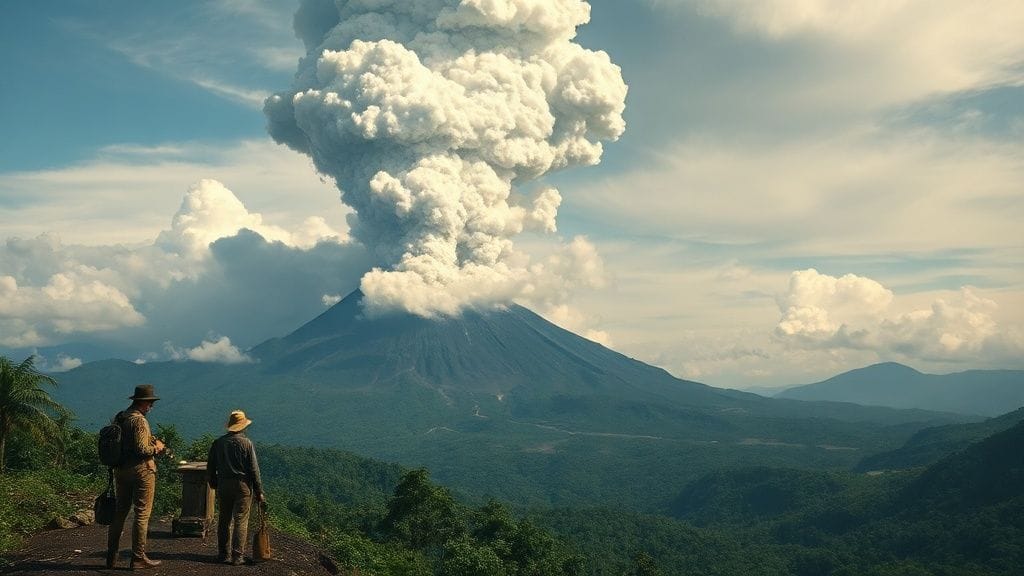 Lamington Eruption, Oro, Papua New Guinea | 1951