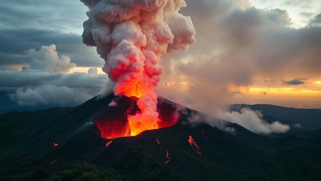 Langila Eruption, New Britain, Papua New Guinea | 2016